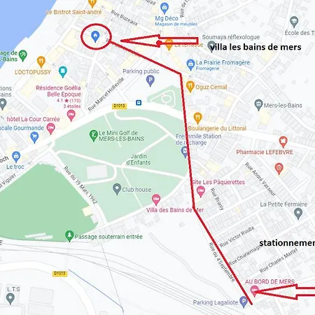 A 50m Reves De Les Bains De דירה